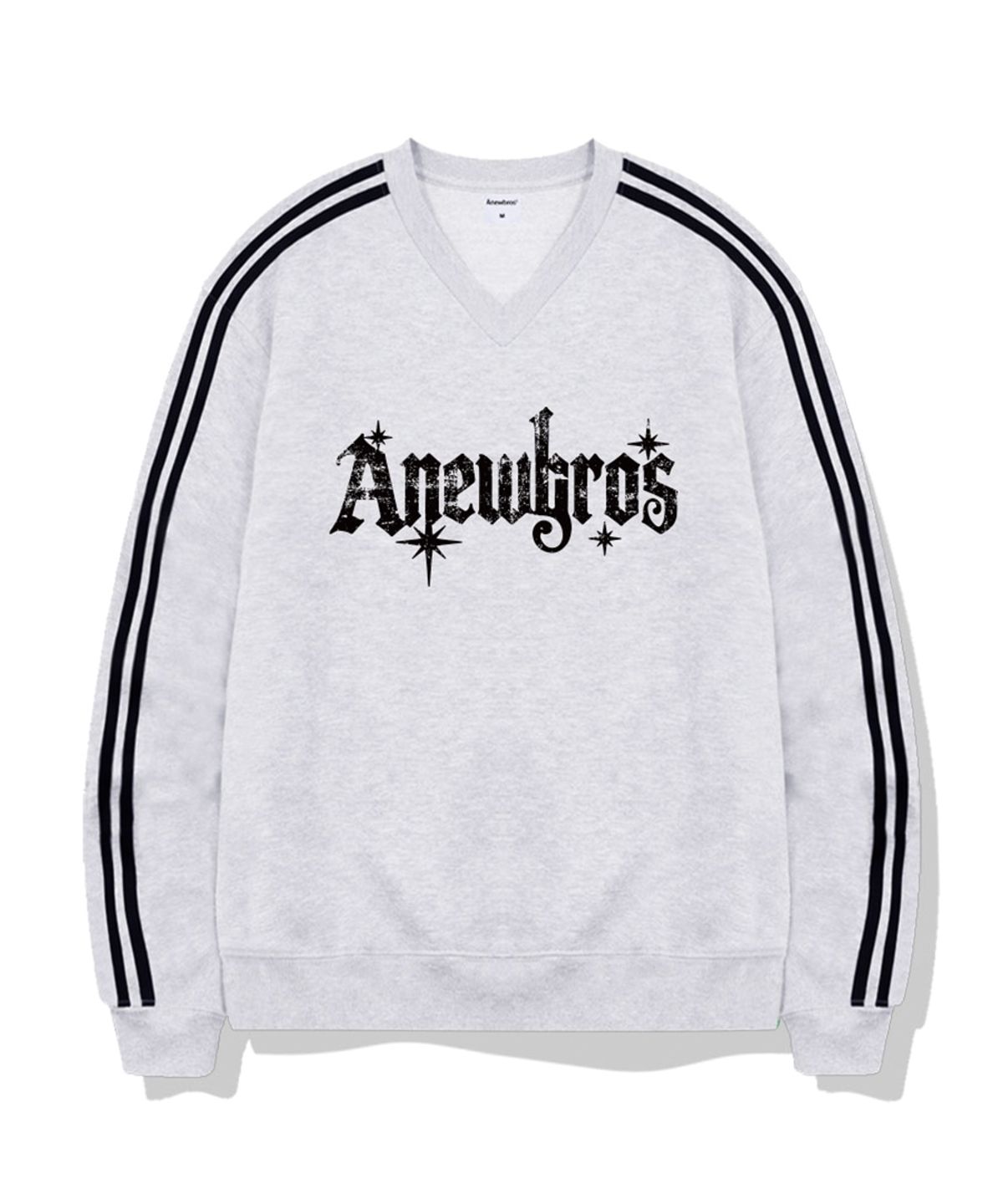 어뉴브로스(ANEWBROS) 러스티 오버핏 트랙 브이넥 맨투맨 5 Color [ANBV_9004]