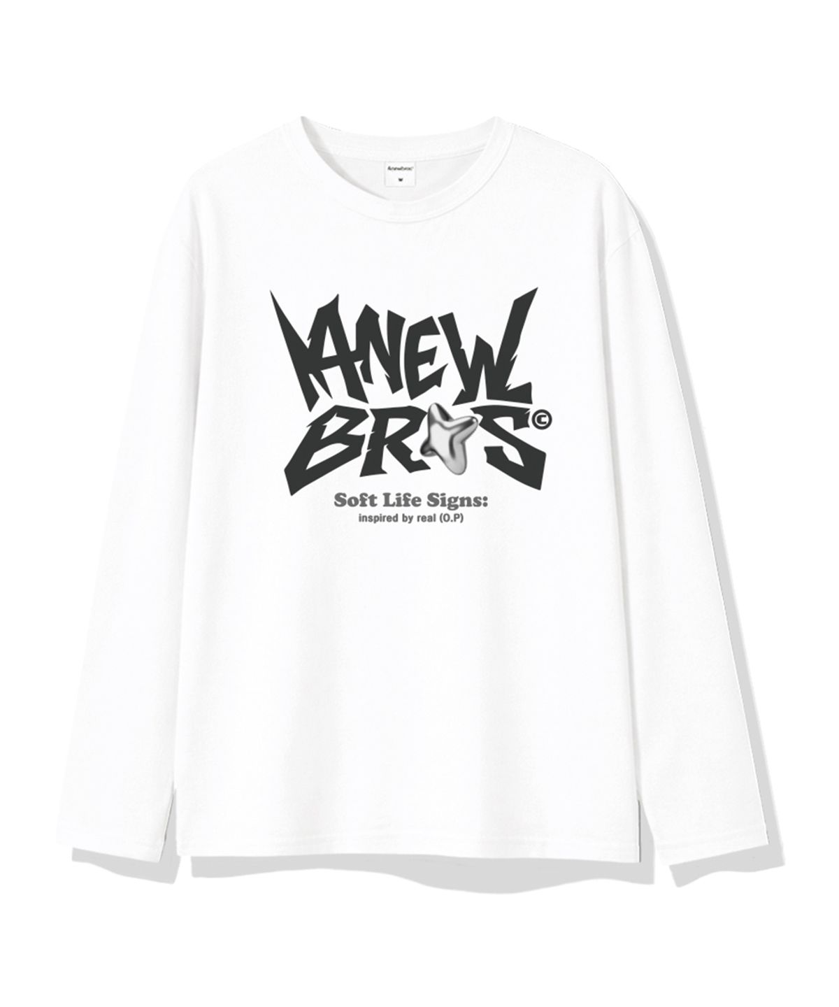 어뉴브로스(ANEWBROS) 디어사인 레이어드 롱슬리브 티셔츠 2 Color [ANBR_9006]
