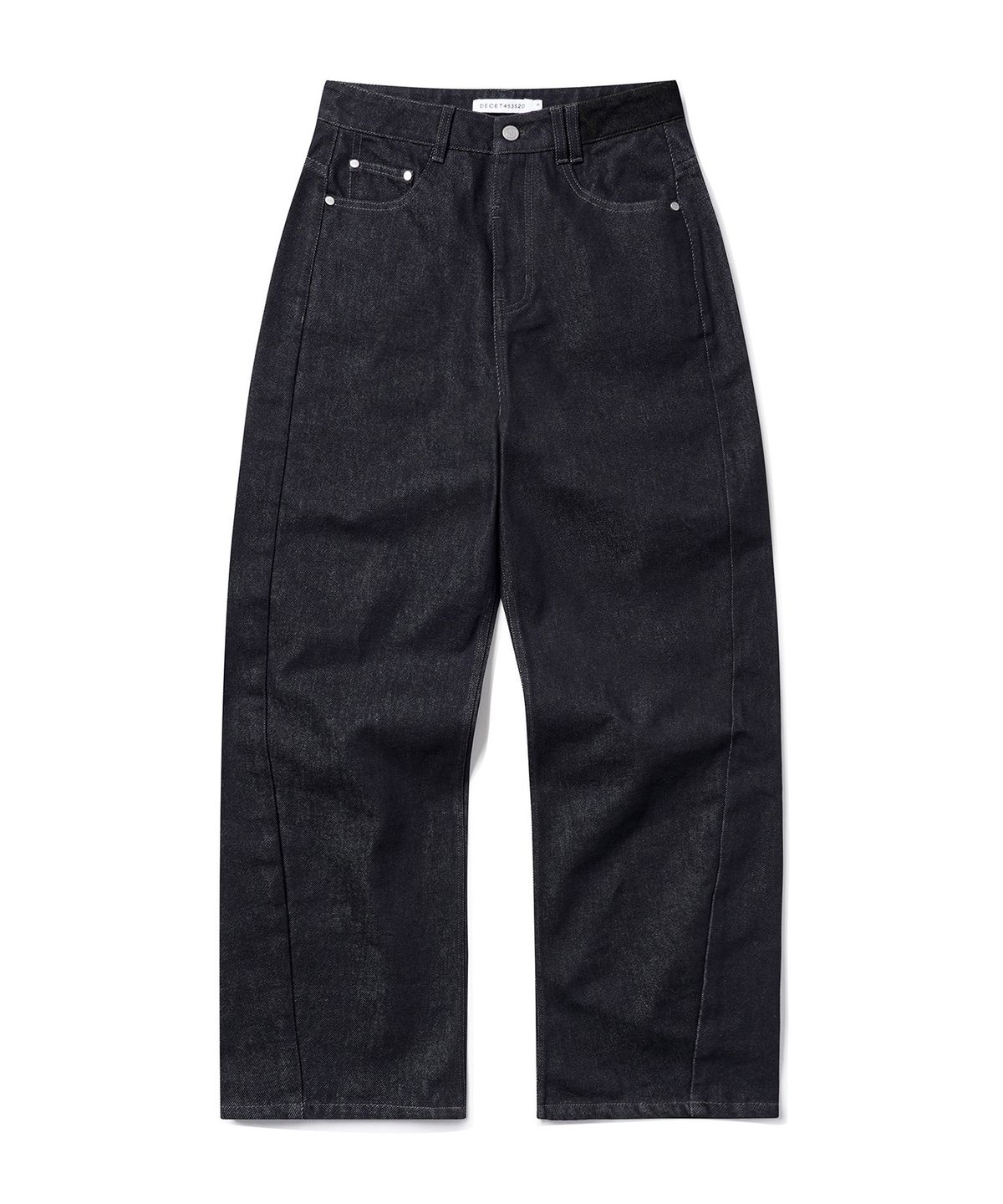 데케트 우먼(DECET WOMEN) Curved Wide Jeans DCWPT013CPINDIGO
