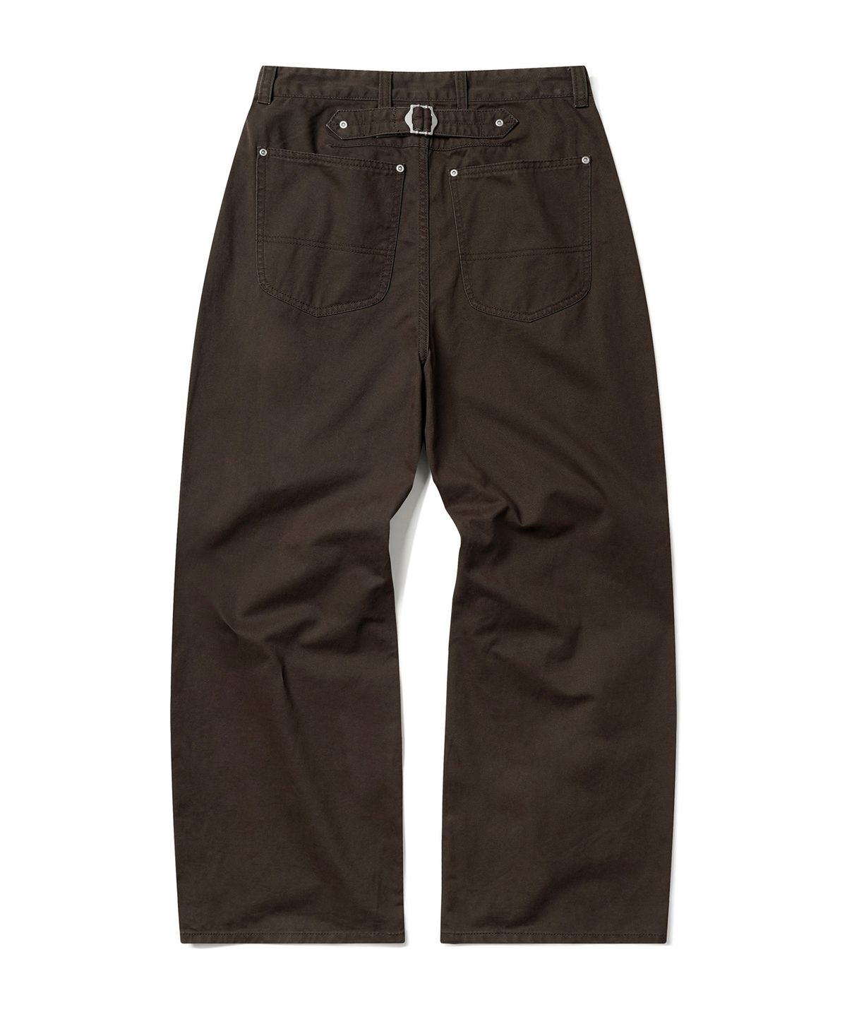 데케트 우먼(DECET WOMEN) Cinchback Barrel Wide Leg Pants DCWPT022BROWN