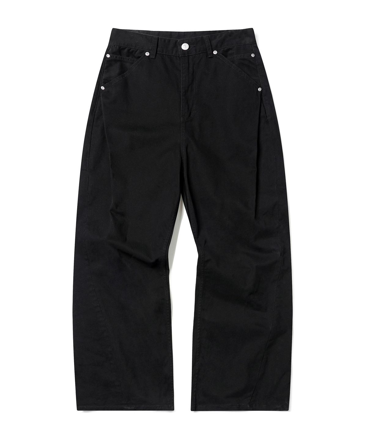 데케트 우먼(DECET WOMEN) Cinchback Barrel Wide Leg Pants DCWPT022BLACK