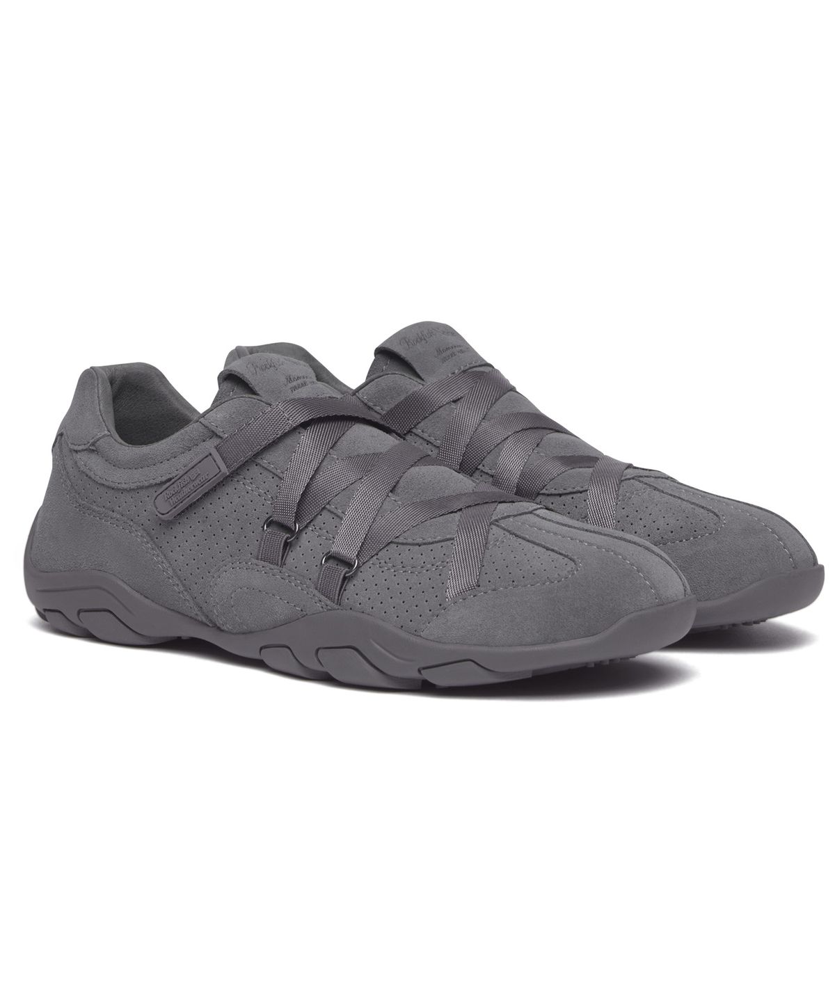 락피쉬웨더웨어(ROCKFISH WEATHERWEAR) ZANE X-STRAP SNEAKERS(SUEDE) - TEAL GREY