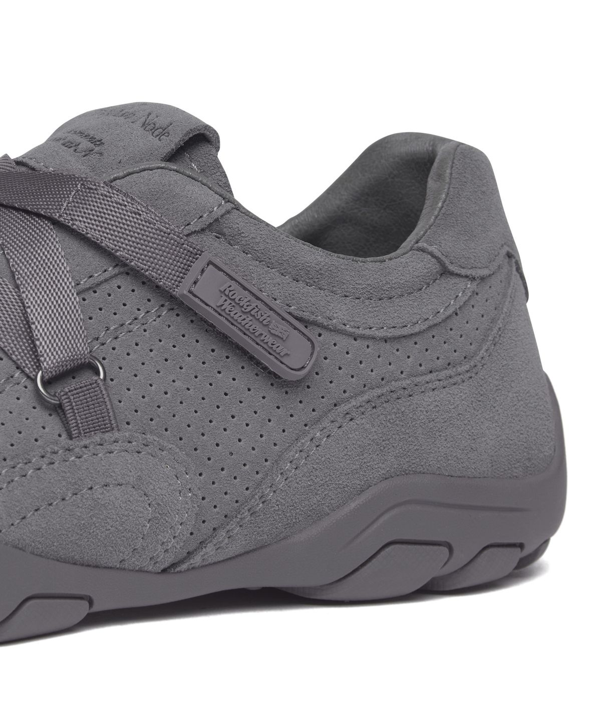 락피쉬웨더웨어(ROCKFISH WEATHERWEAR) ZANE X-STRAP SNEAKERS(SUEDE) - TEAL GREY