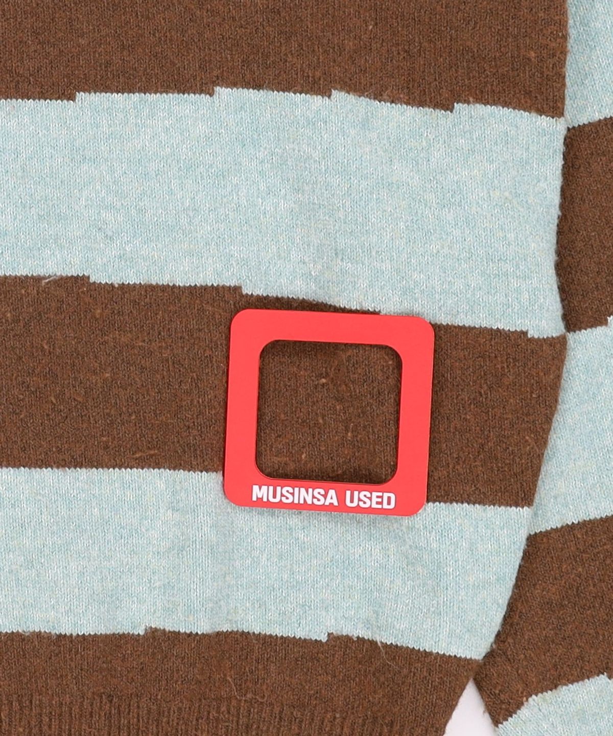 틸던(TILLDAWN) STRIPED BLOCK PULLOVER brown FREE