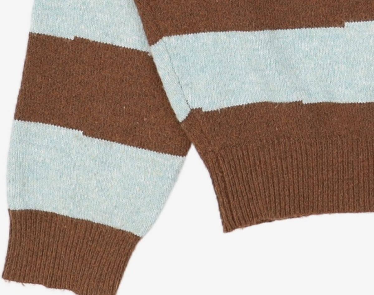 틸던(TILLDAWN) STRIPED BLOCK PULLOVER brown FREE
