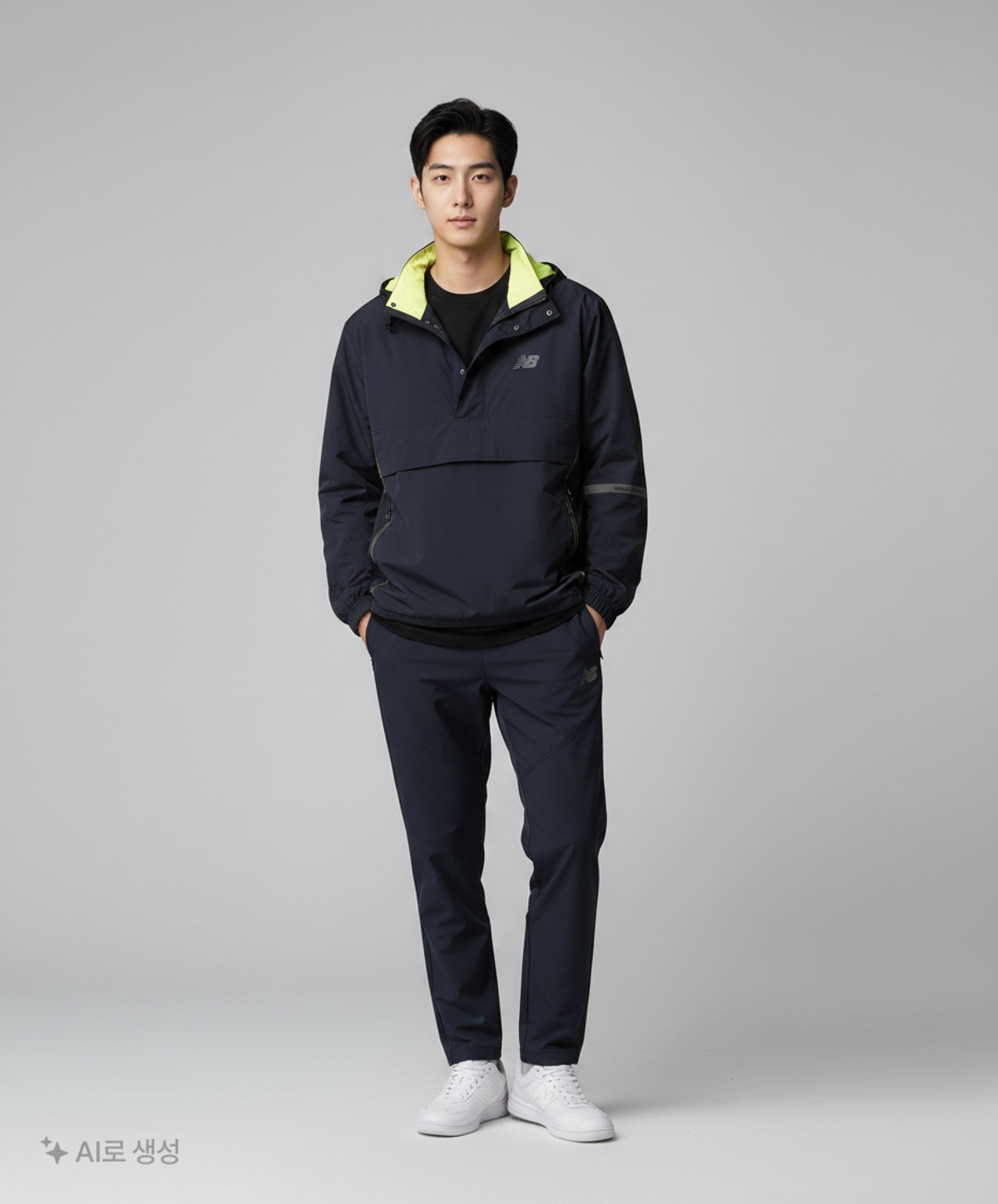 뉴발란스(NEW BALANCE) 아노락 재킷 100
