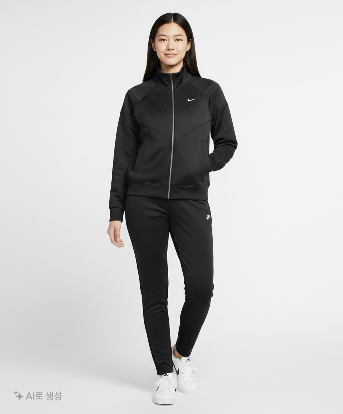 나이키(NIKE) 스포츠웨어 윈드러너 니트 재킷 W - 블랙:화이트 / HJ0976-010 85