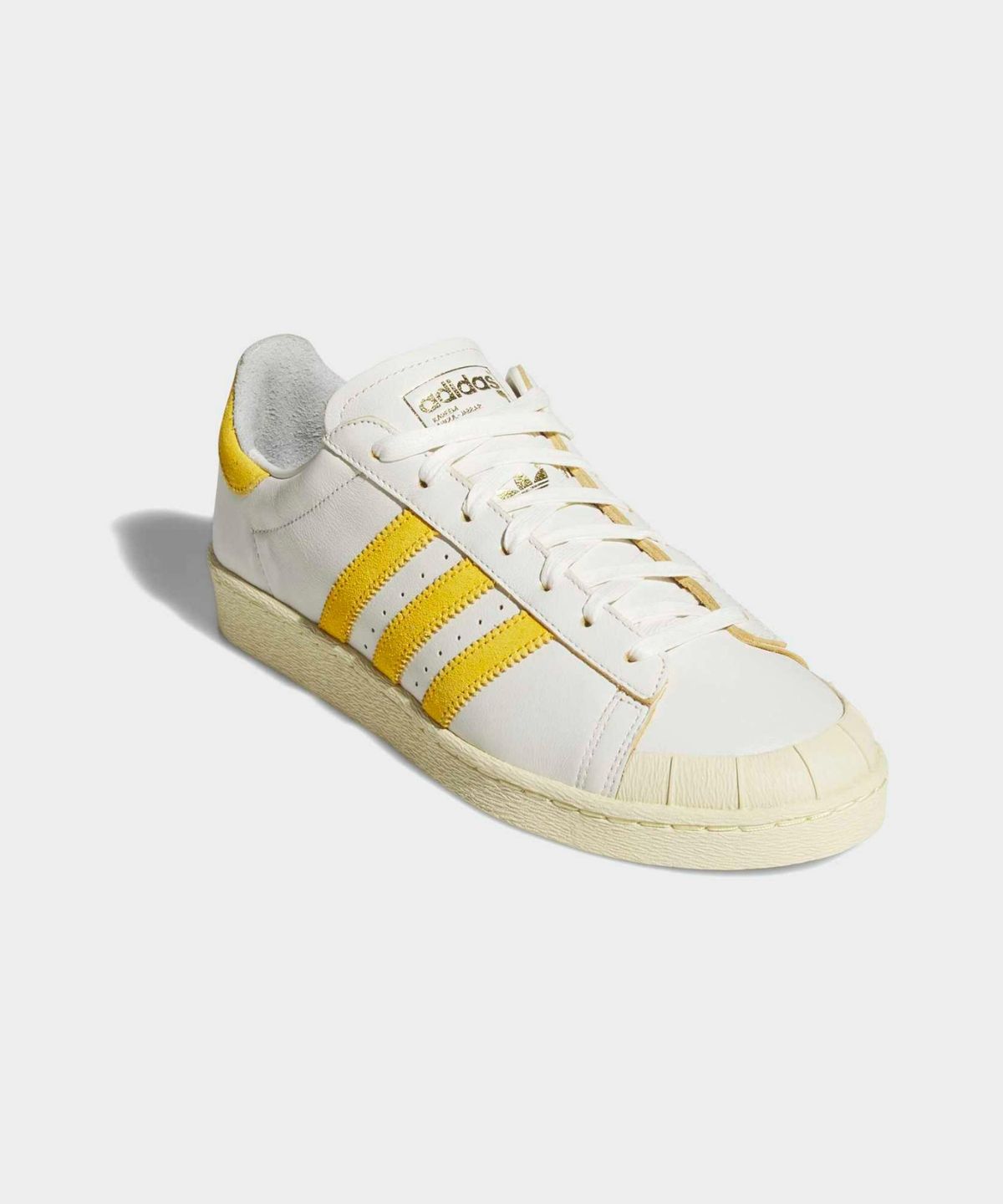 아디다스(ADIDAS) 자바 하프 쉘 - 화이트:크림옐로우 / KK1503