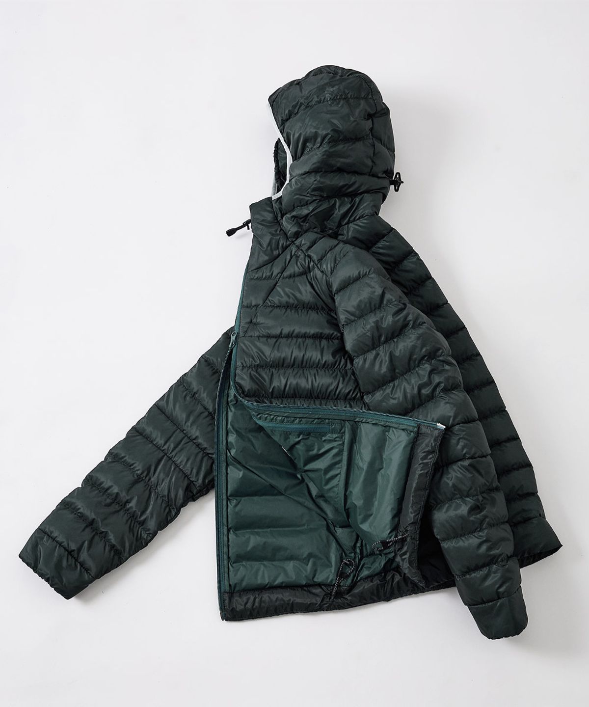 시에라디자인(SIERRA DESIGNS) W) 뮤어(MUIR) 경량 구스다운 후드자켓 DEEP BLUE GREEN