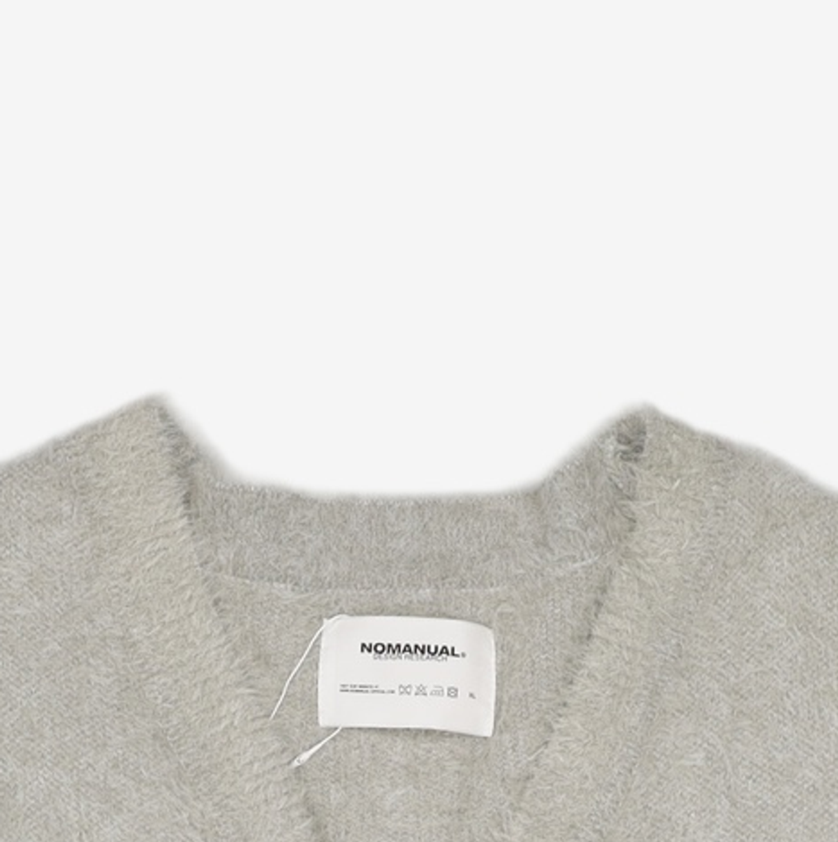 노매뉴얼(NOMANUAL) HAIRY SOFT CARDIGAN - DUSK XL