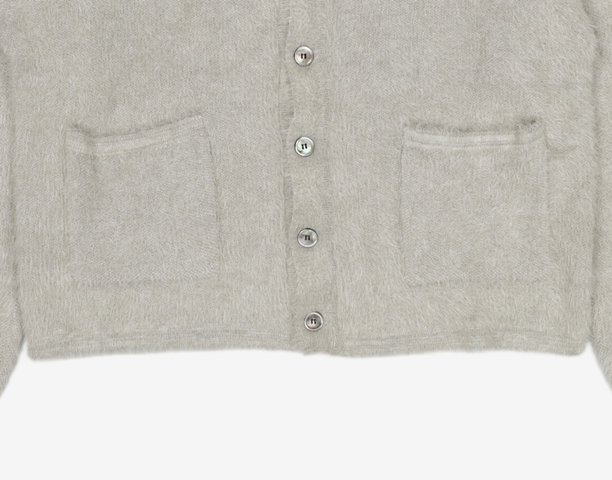 노매뉴얼(NOMANUAL) HAIRY SOFT CARDIGAN - DUSK XL