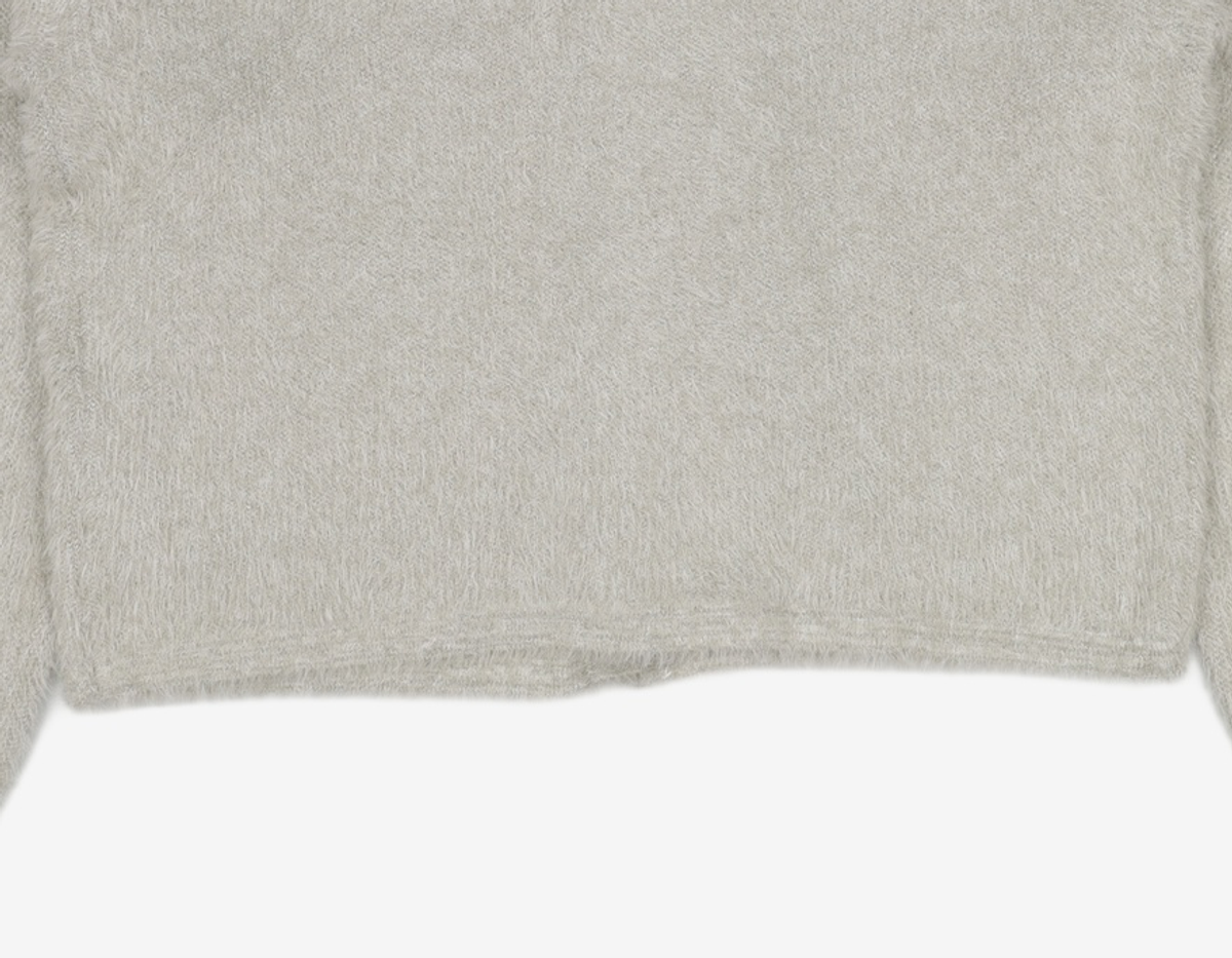 노매뉴얼(NOMANUAL) HAIRY SOFT CARDIGAN - DUSK XL