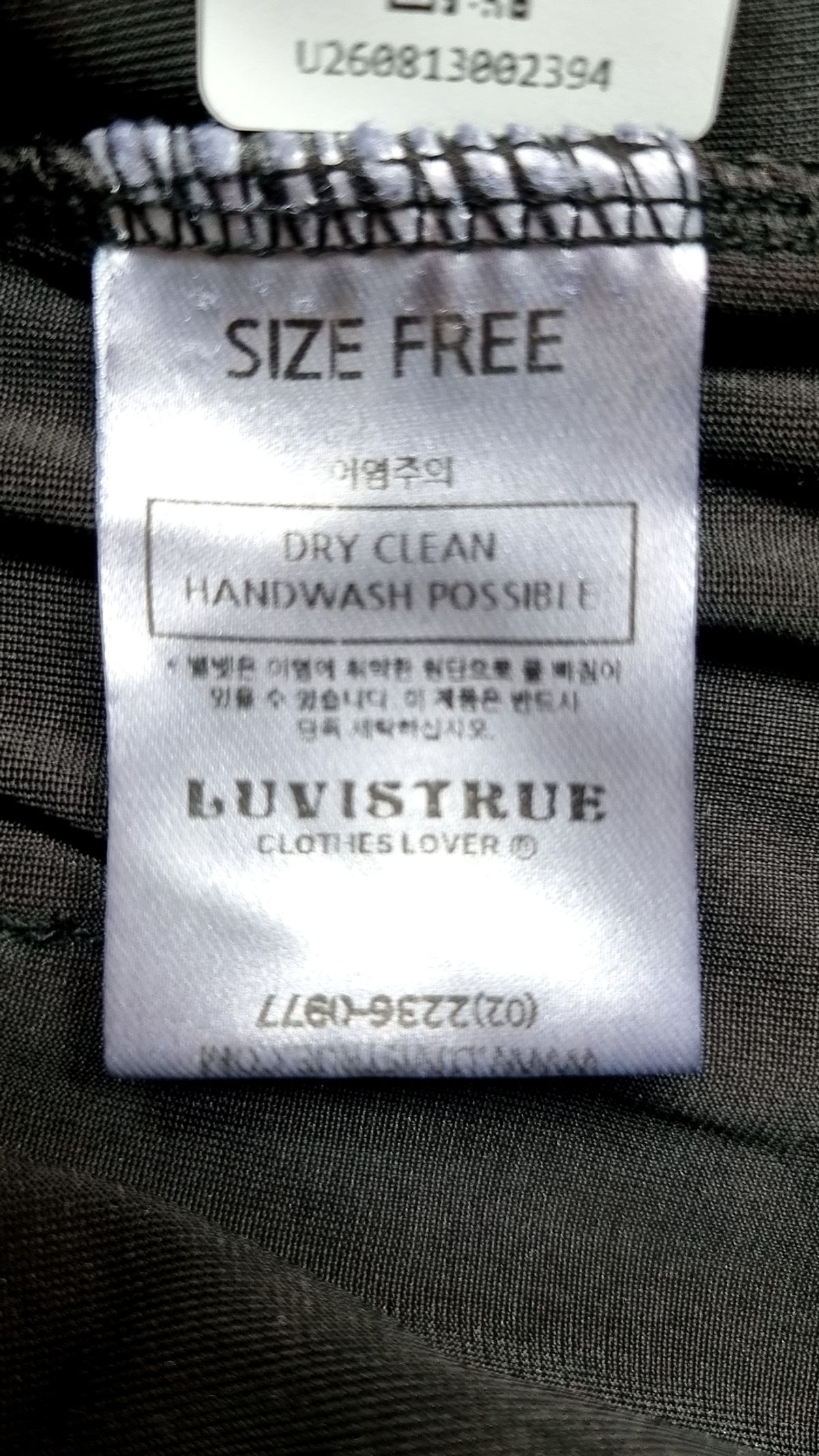 러브이즈트루(LUVISTRUE) 트레이닝 재킷 FREE