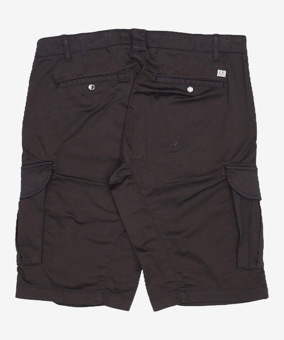 씨피 컴퍼니(CP Company) 새틴 스트레치 렌즈 카고 쇼츠 팬츠 - 블랙 / 18CMBE116A005694G999 52