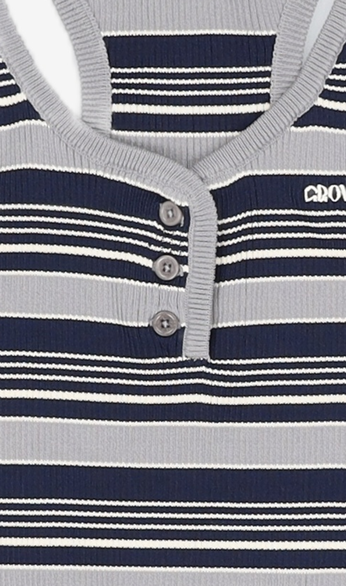 그로브(GROVE) FRANKIE STRIPE SLEEVELESS (GREY STRIPE) FREE