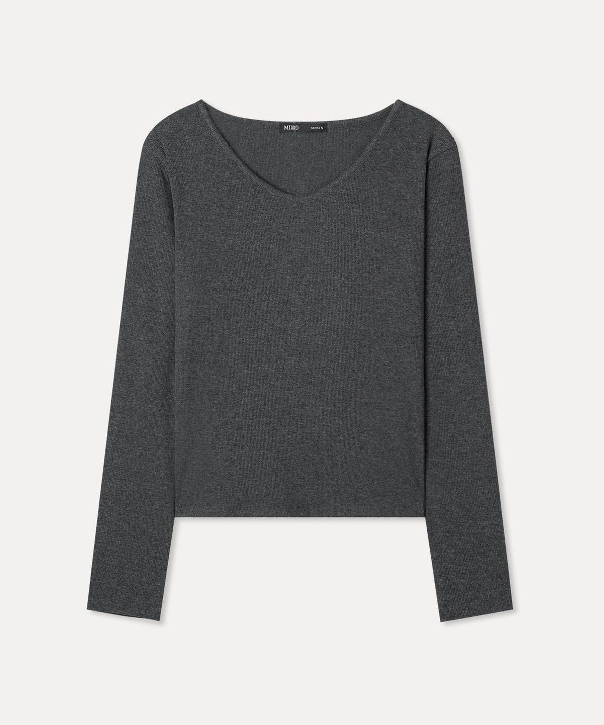미쏘(MIXXO) V넥 긴팔 티셔츠_MIWLWGT10A