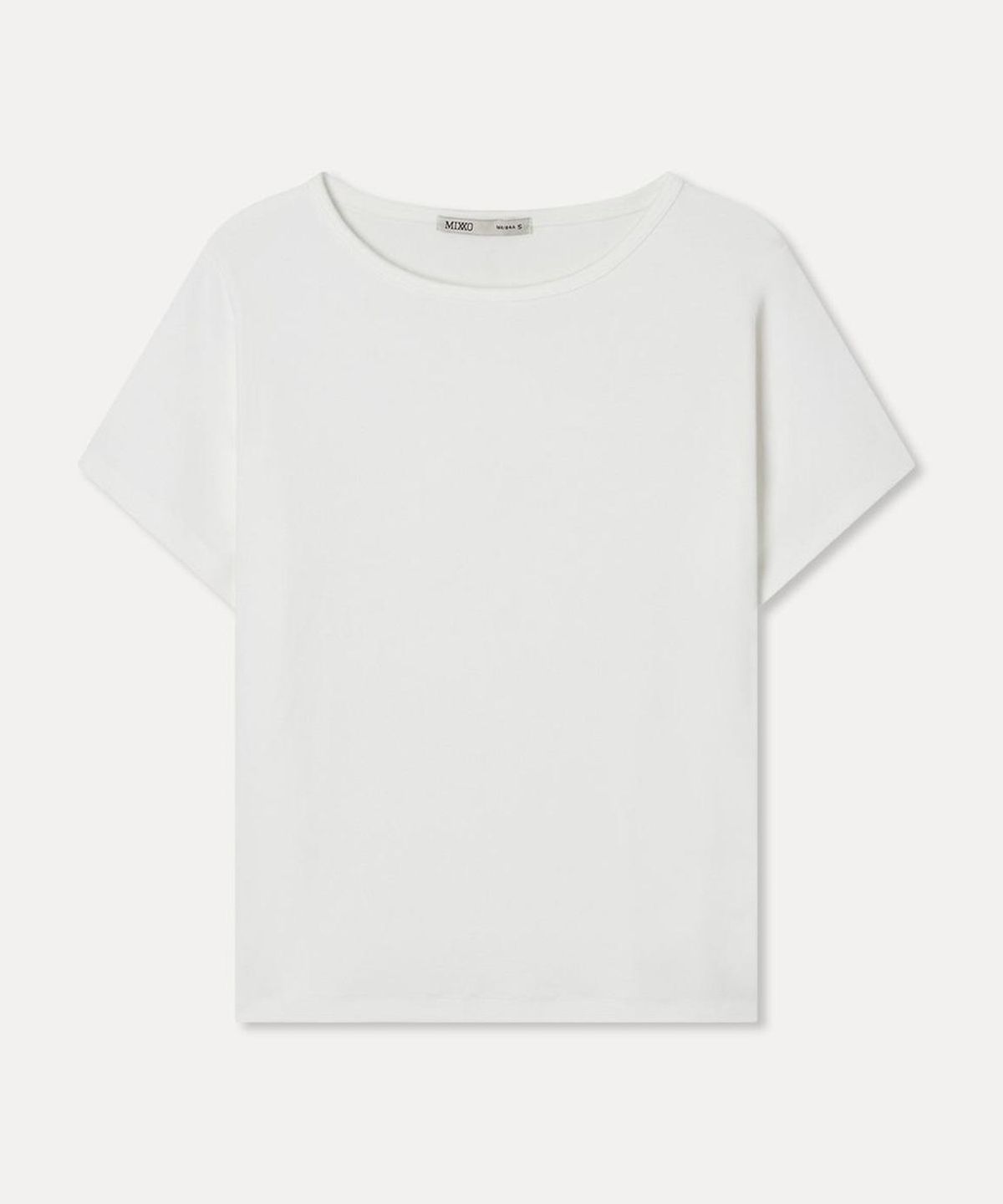 미쏘(MIXXO) 기모 반팔 티셔츠_MIWHWGT10A