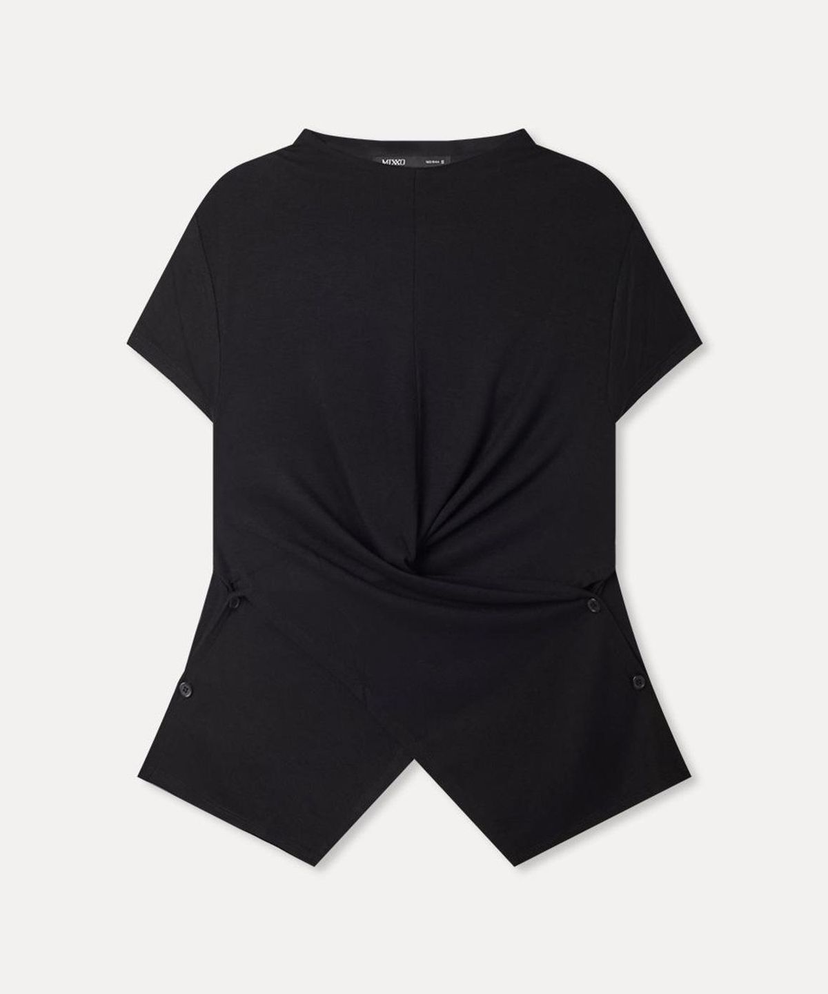 미쏘(MIXXO) 모크넥 랩 티셔츠 RE HWG92SS_MIWHWG98QA
