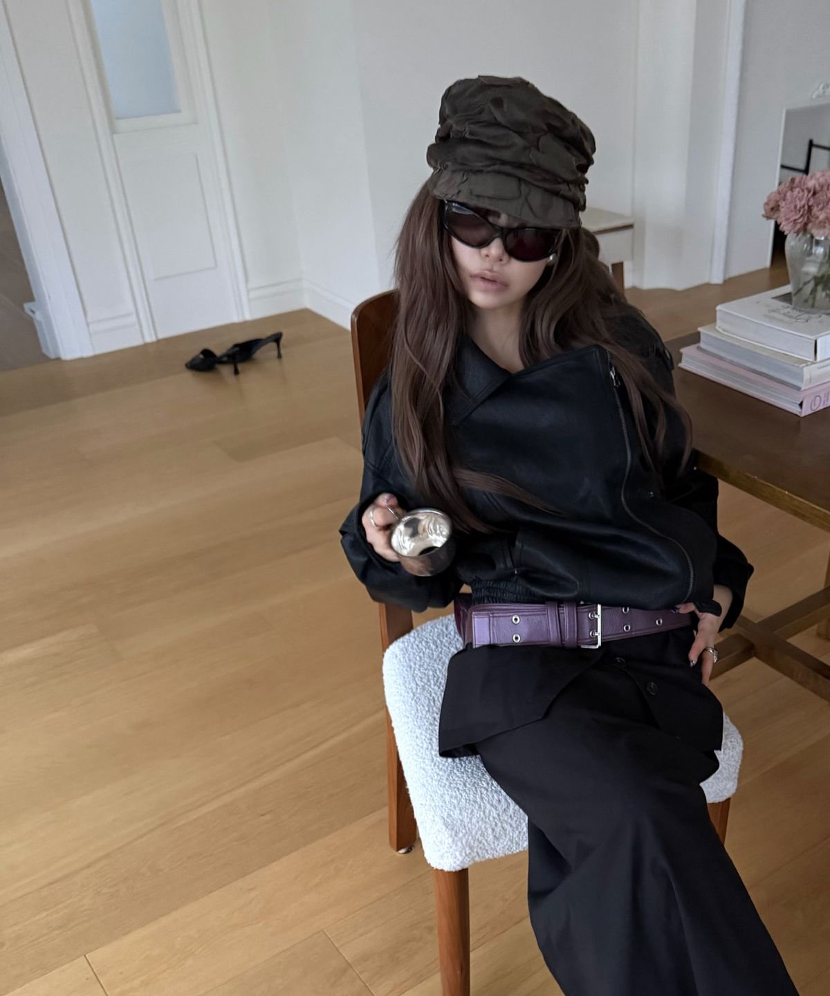 미쏘(MIXXO) 페이크레더 버클 점퍼 RE JLG33SS_MIWJLG92QC