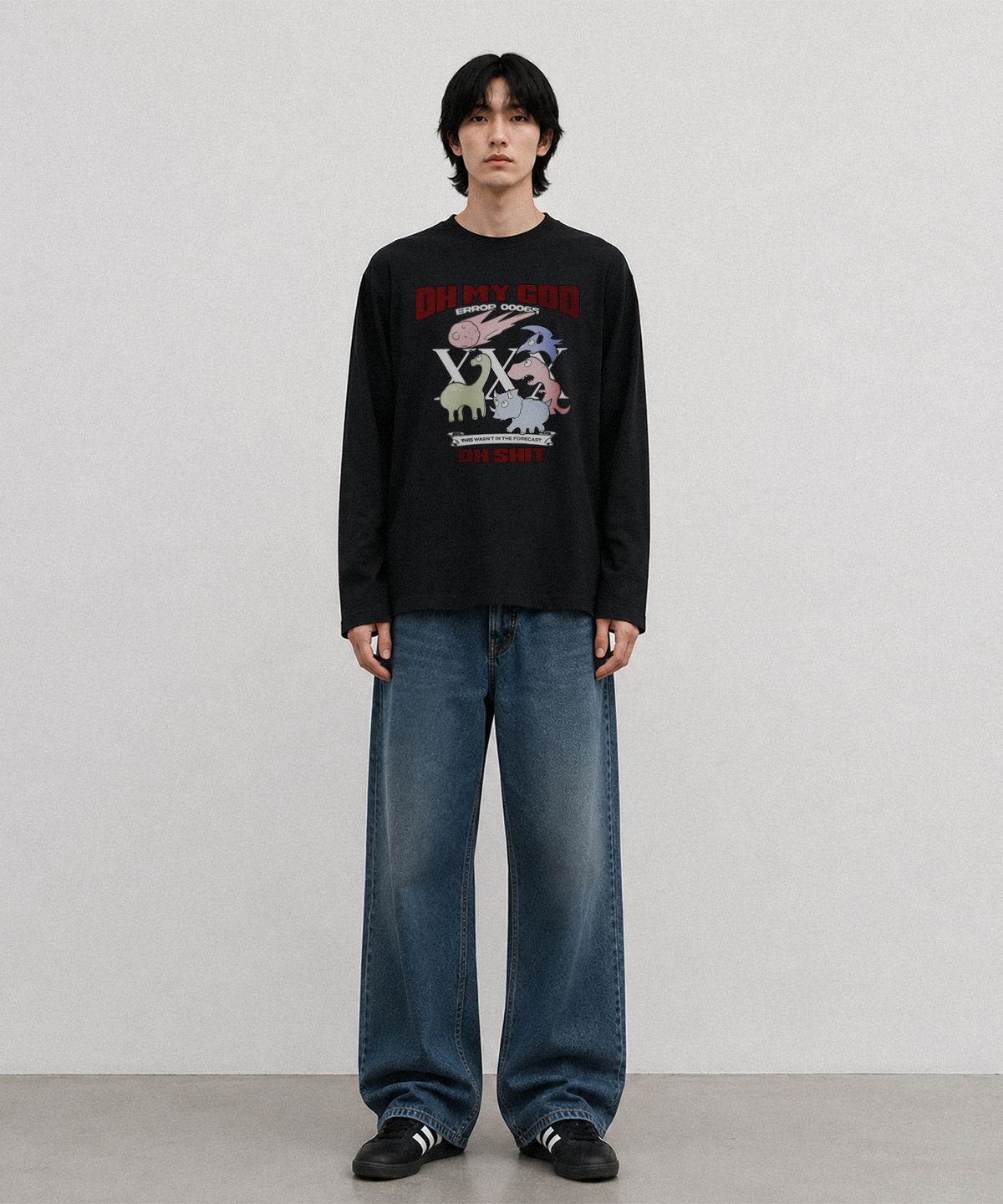 드리프트아웃(DRIFTOUT) 디노 둠스데이 롱슬리브 티셔츠 (4color)