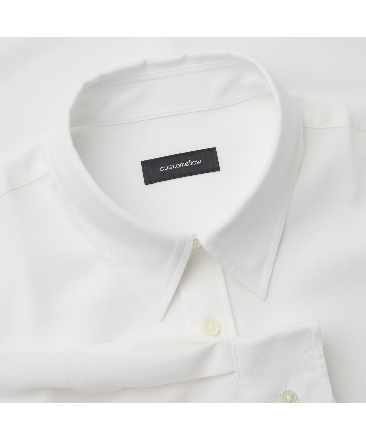 커스텀멜로우(CUSTOMELLOW) 화이트 레귤러핏 베이직 셔츠 CWSAA26501WHX