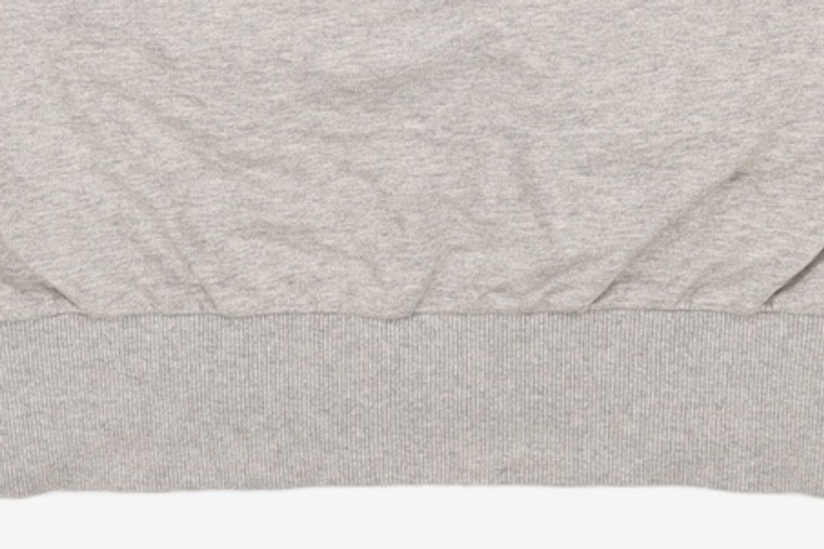 유희(YOUHEE) OFF SHOULDER SWEATSHIRTS MELANGE GREY FREE