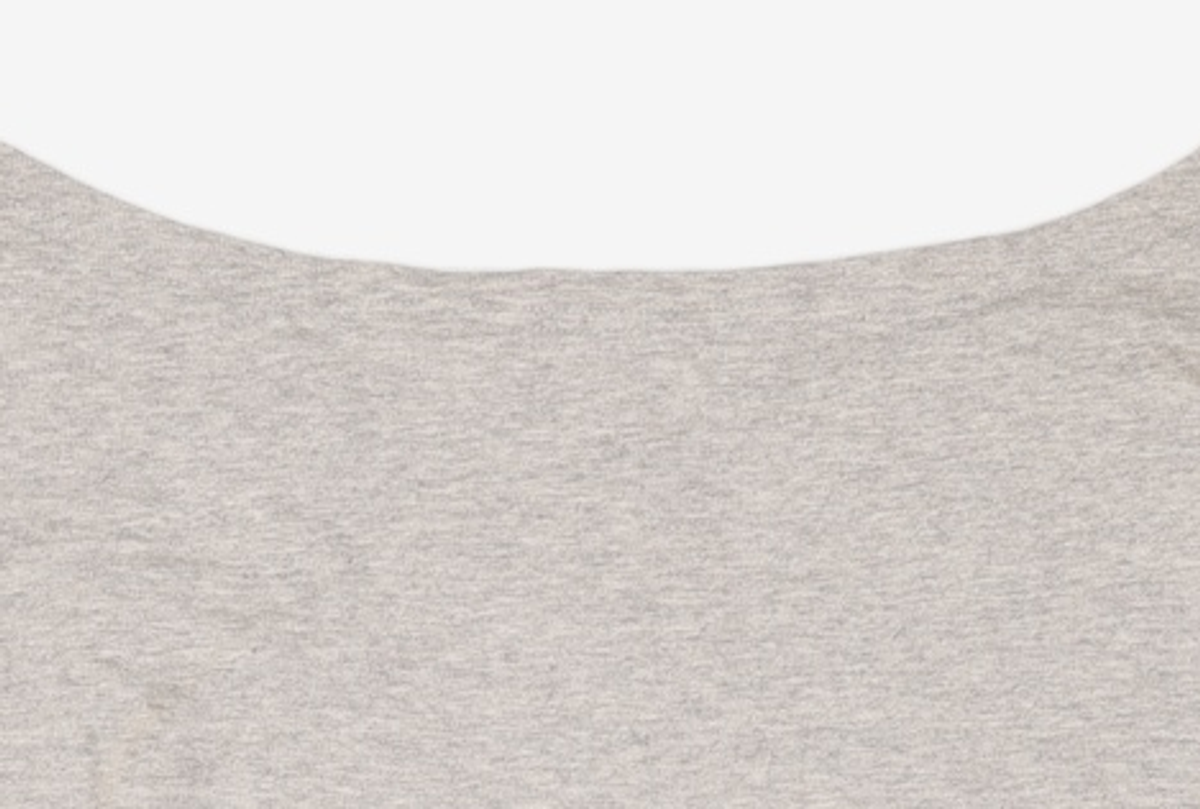 유희(YOUHEE) OFF SHOULDER SWEATSHIRTS MELANGE GREY FREE
