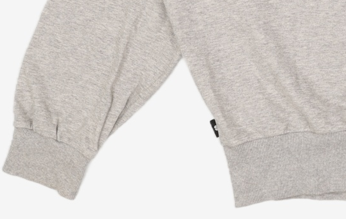 유희(YOUHEE) OFF SHOULDER SWEATSHIRTS MELANGE GREY FREE