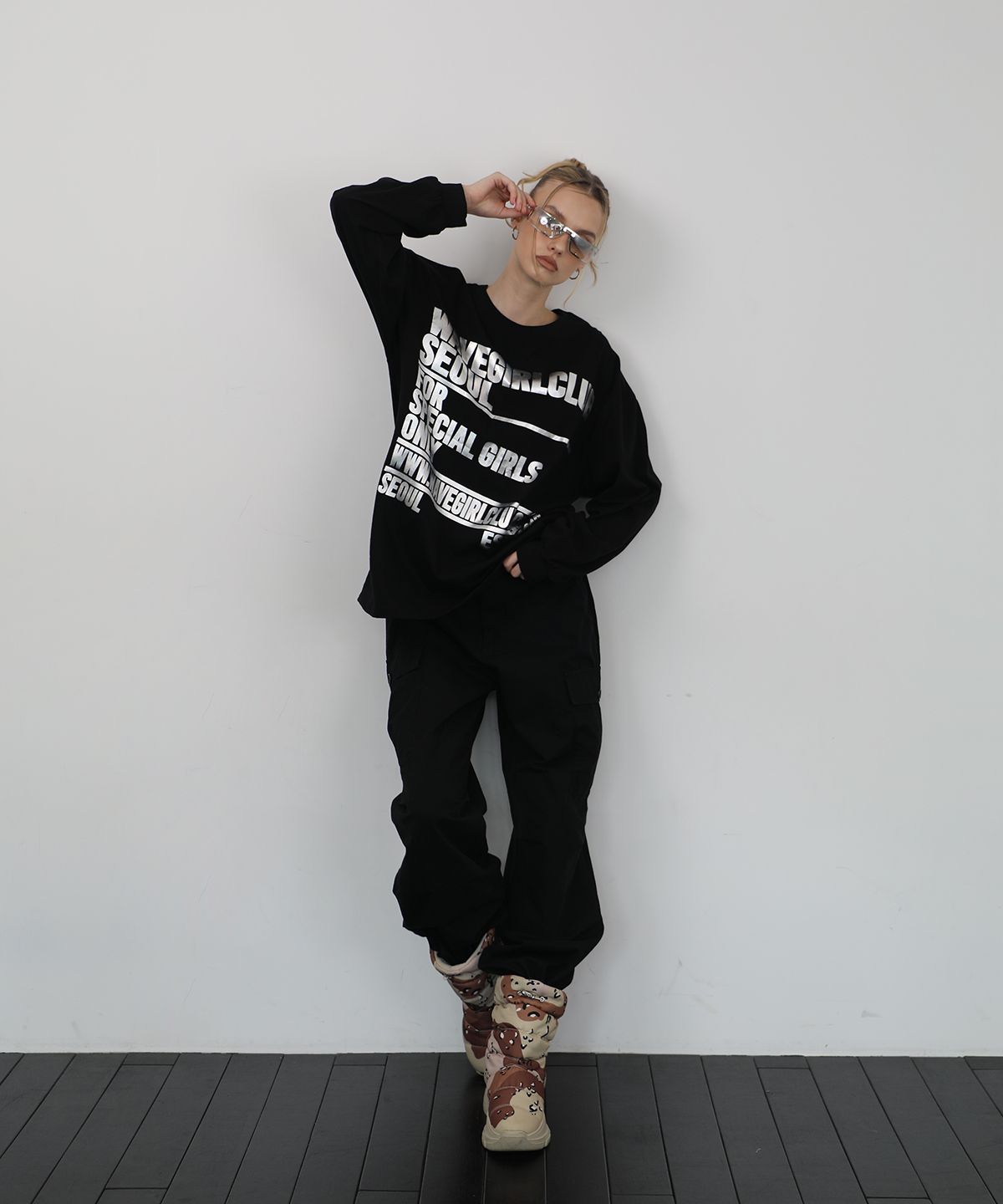 웨이브걸(WAVEGIRL) Glossy Long Sleeve (4color)