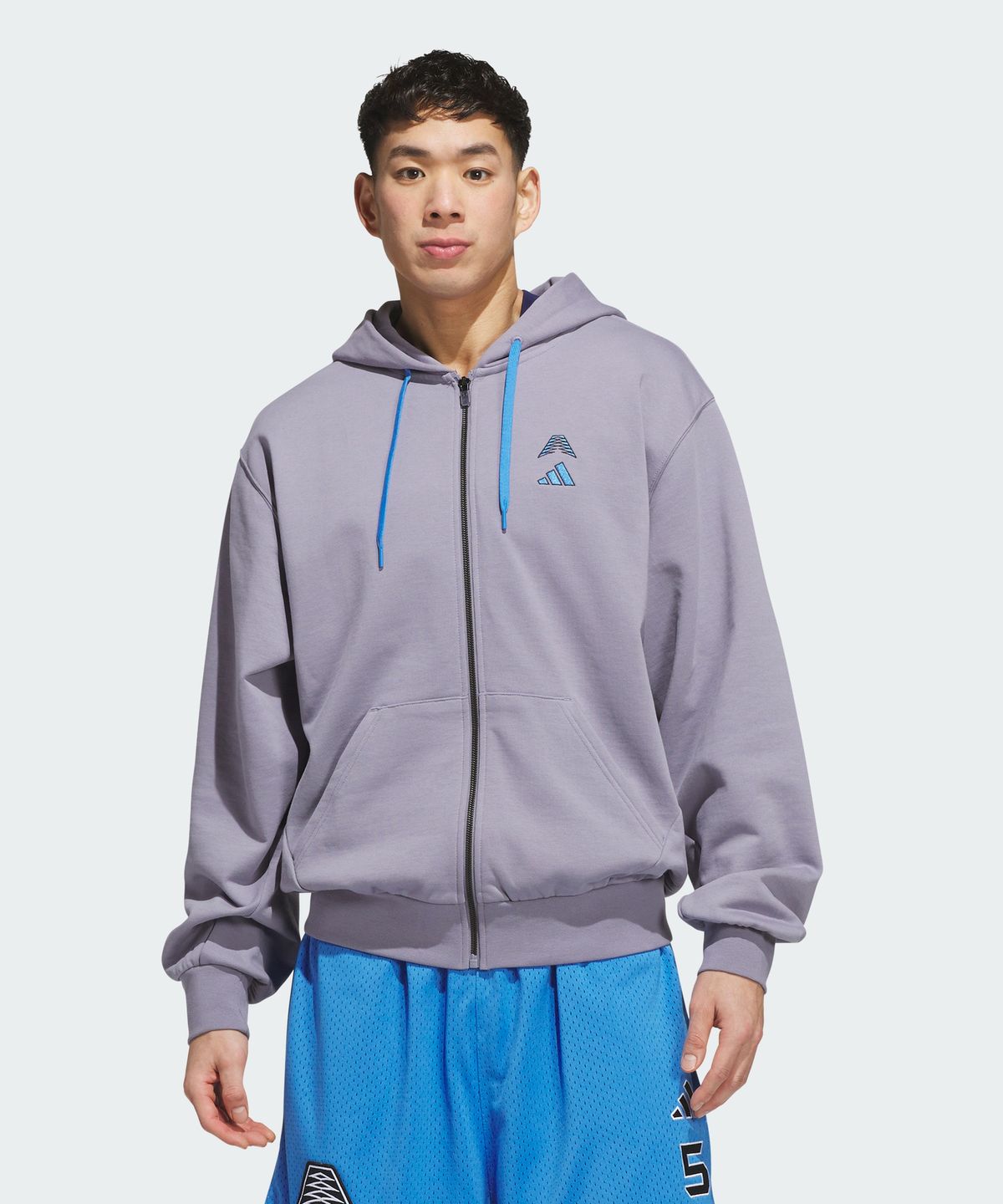 아디다스(ADIDAS) 앤서니 에드워즈 파운데이션 풀 지퍼 후디 KS8172