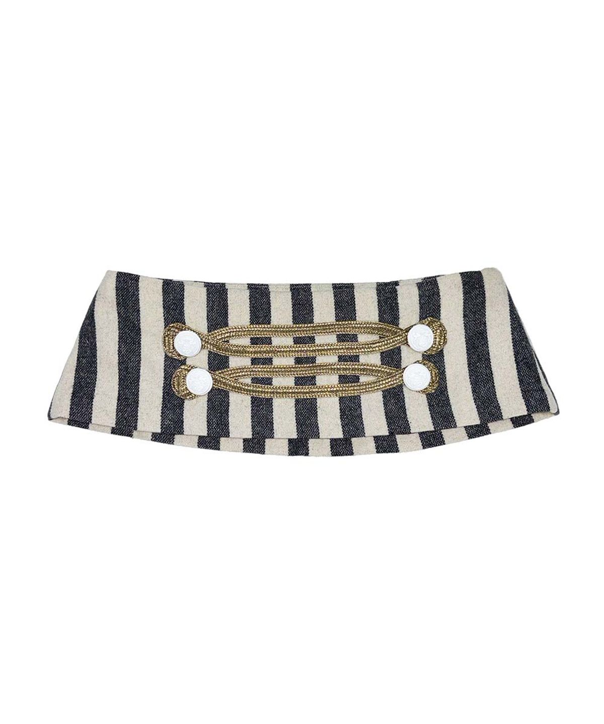 스컬프터(SCULPTOR) Wool Micro Skirt Gray Stripe