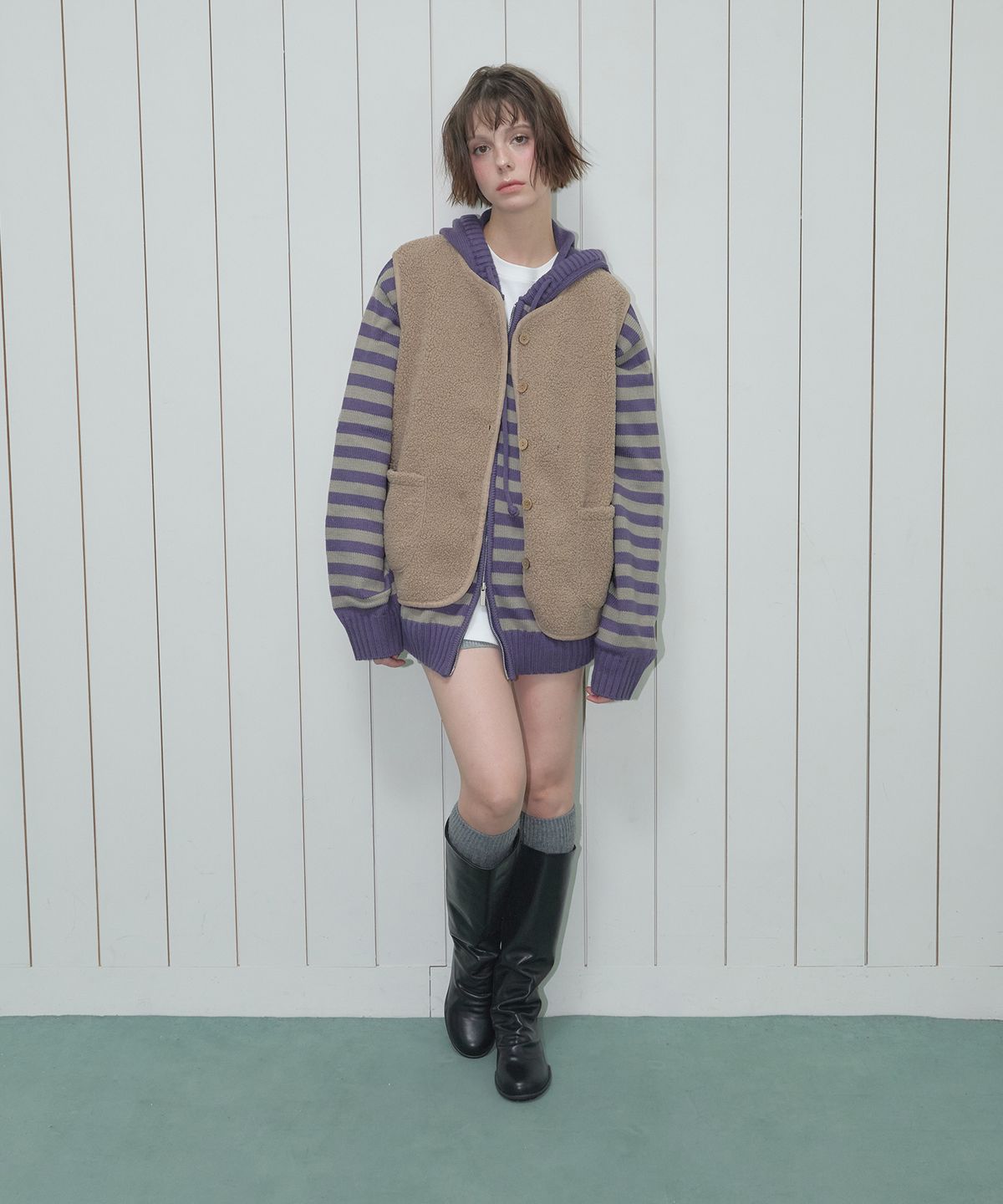앤티어리(ANTIARY) Smudge boots 1color