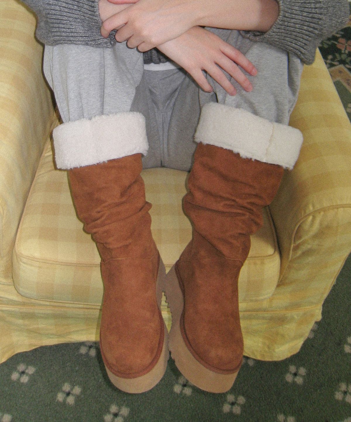 앤티어리(ANTIARY) Pug shearling boots 1color