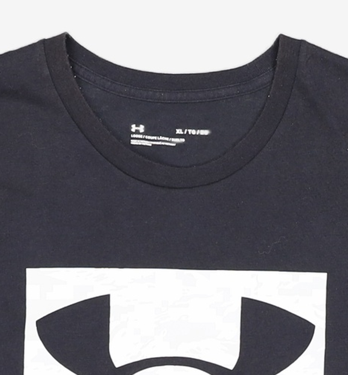 언더아머(UNDERARMOUR) ABC 카모 박시드 로고 반팔티 1361673-001 XL