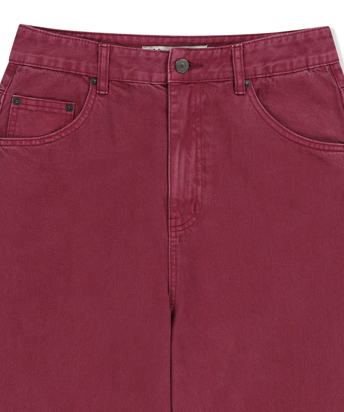 마뗑킴(MATIN KIM) MATIN WAIST LOGO WIDE DENIM PANTS IN PURPLE