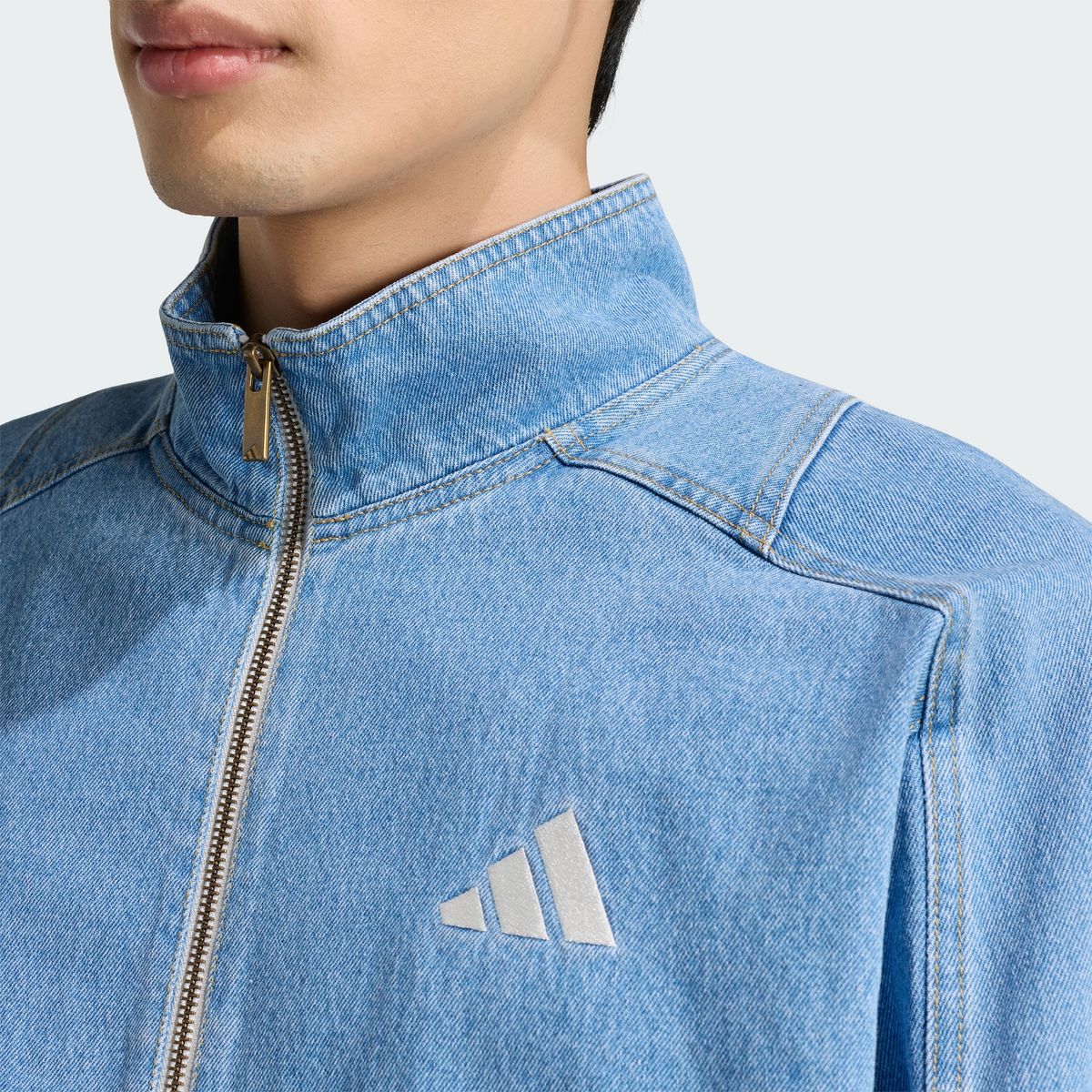 아디다스(ADIDAS) 스타디움 루즈 핏 데님 트랙 재킷 KV8347