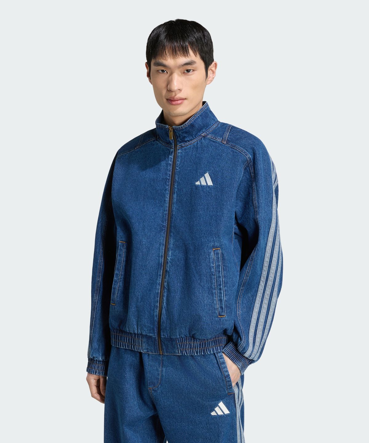 아디다스(ADIDAS) 스타디움 루즈 핏 데님 트랙 재킷 KV8345