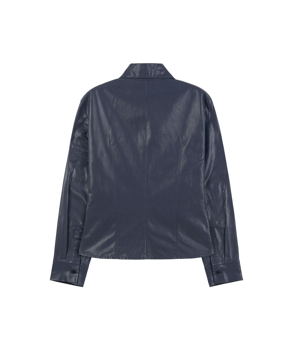 지제뮤지엄(ZIZEMUSEUM) SLIM PIN TUCK SHIRT (BLUE)