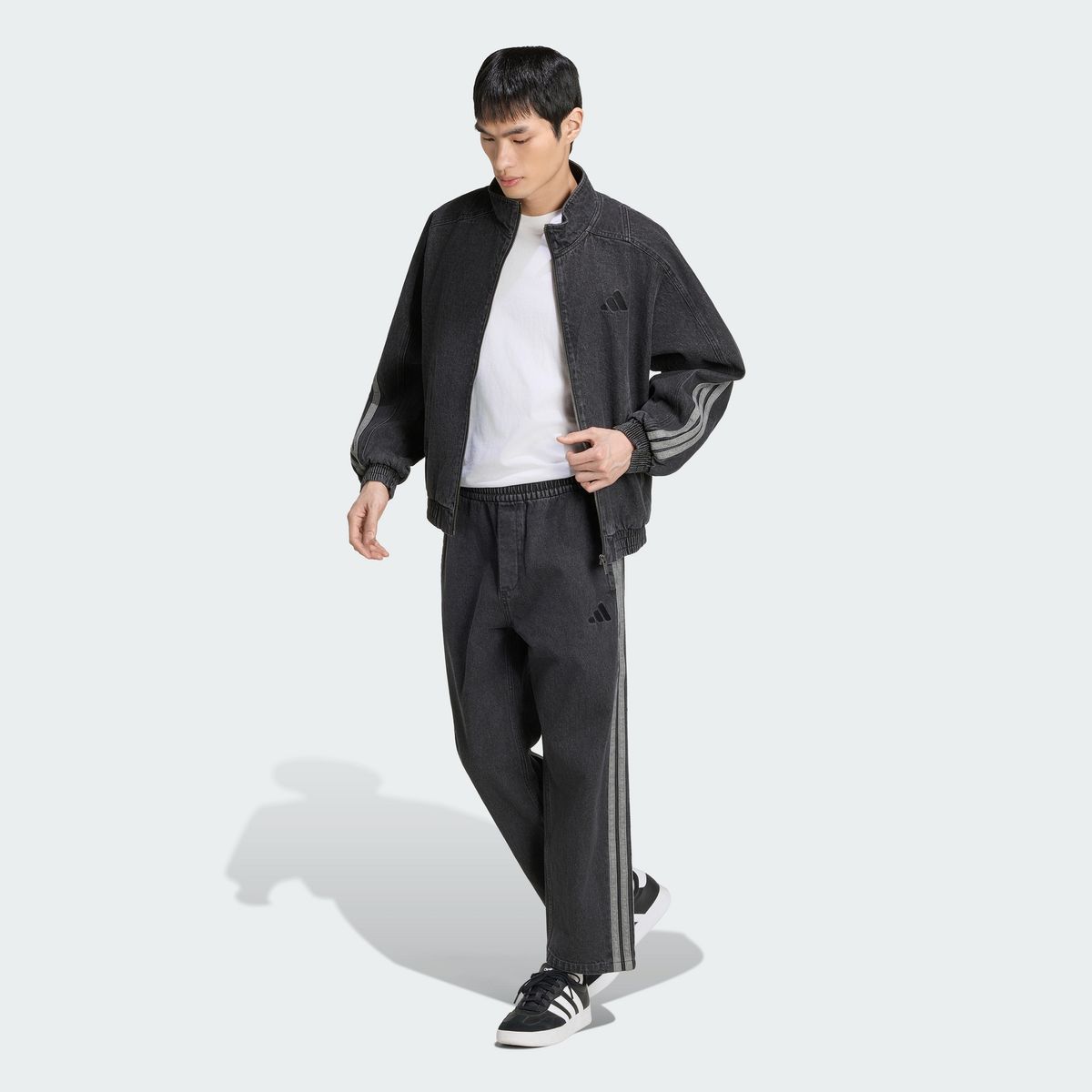 아디다스(ADIDAS) 스타디움 루즈 핏 데님 트랙 재킷 KV8344