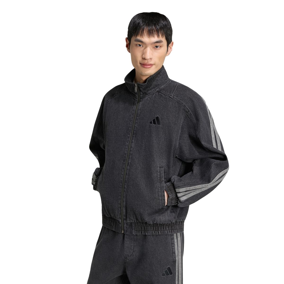 아디다스(ADIDAS) 스타디움 루즈 핏 데님 트랙 재킷 KV8344