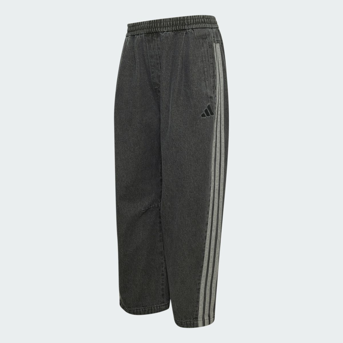 아디다스(ADIDAS) 스타디움 오버사이즈 핏 데님 풀 렝스 오픈 헴 트랙 팬츠 KV5882
