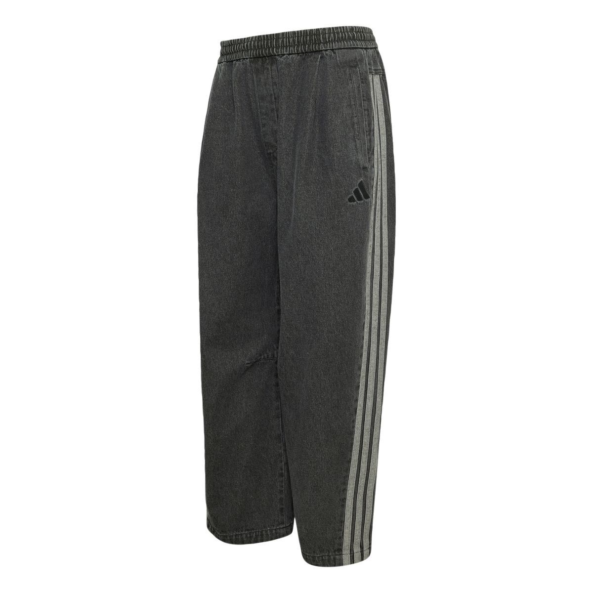 아디다스(ADIDAS) 스타디움 오버사이즈 핏 데님 풀 렝스 오픈 헴 트랙 팬츠 KV5882