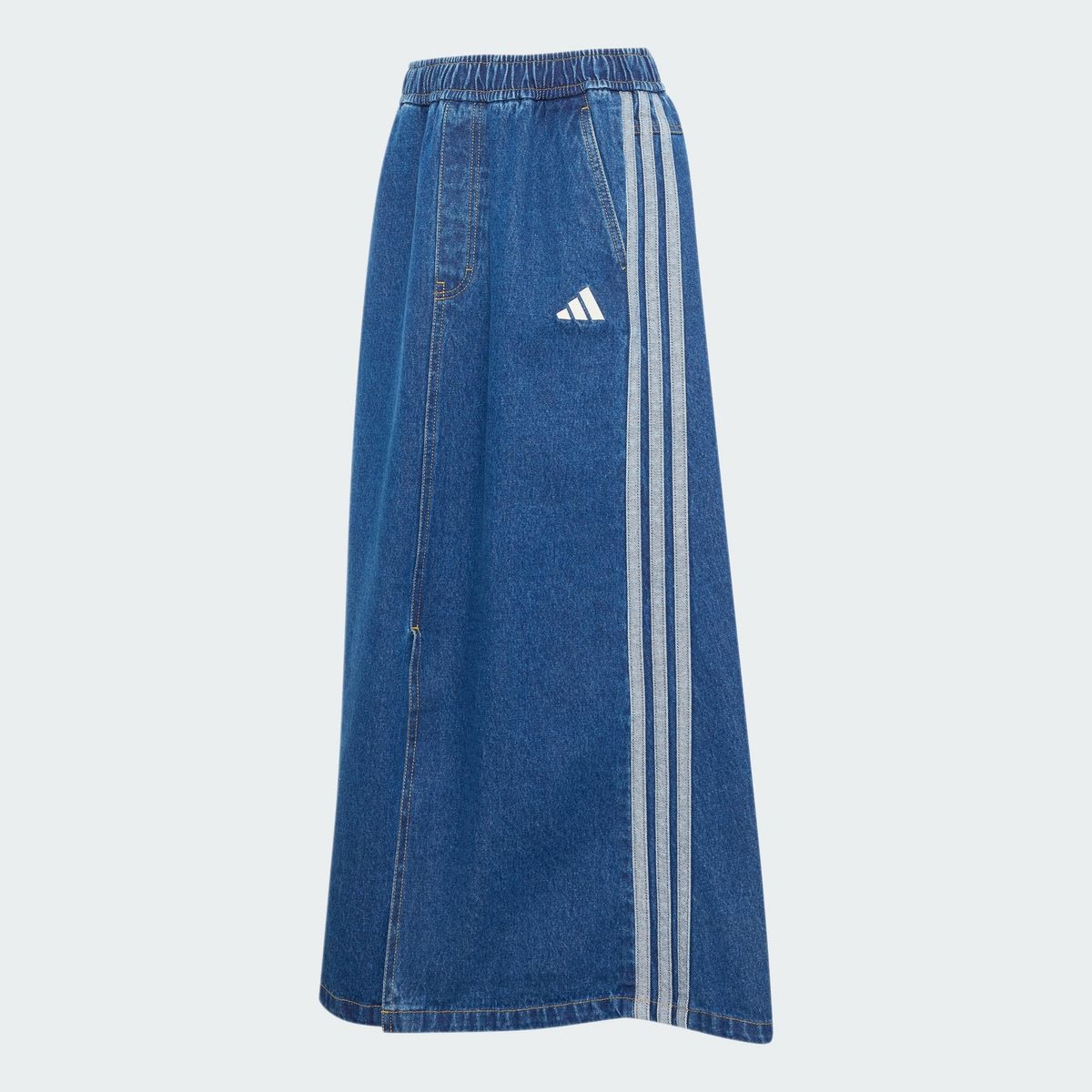 아디다스(ADIDAS) 스타디움 워시드 데님 루즈 핏 스커트 KV0621