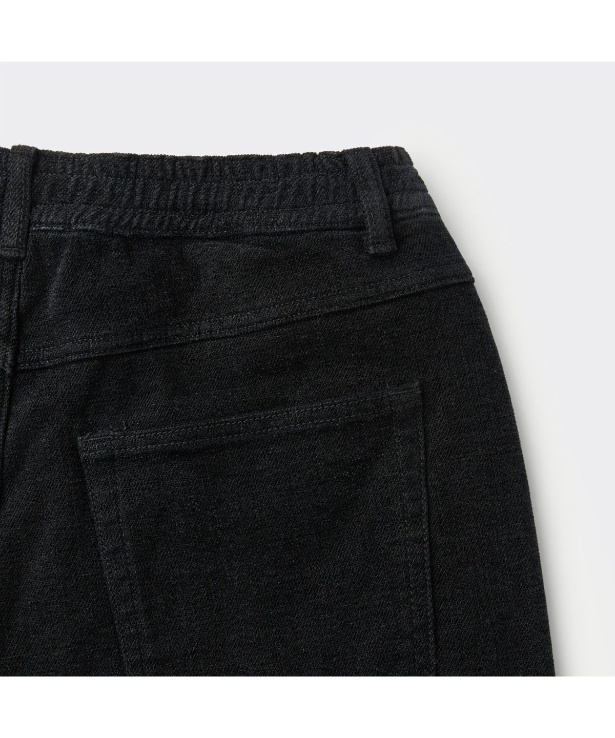 커스텀멜로우(CUSTOMELLOW) 블랙 와이드핏 벨벳 진 CWPAA26589BKX