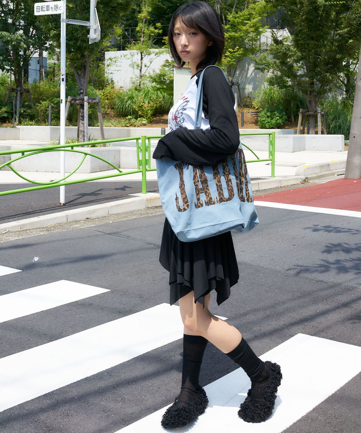 라티젠(LARTIGENT) L27 JADORE LEOPARD ECO BAG(BLUE)