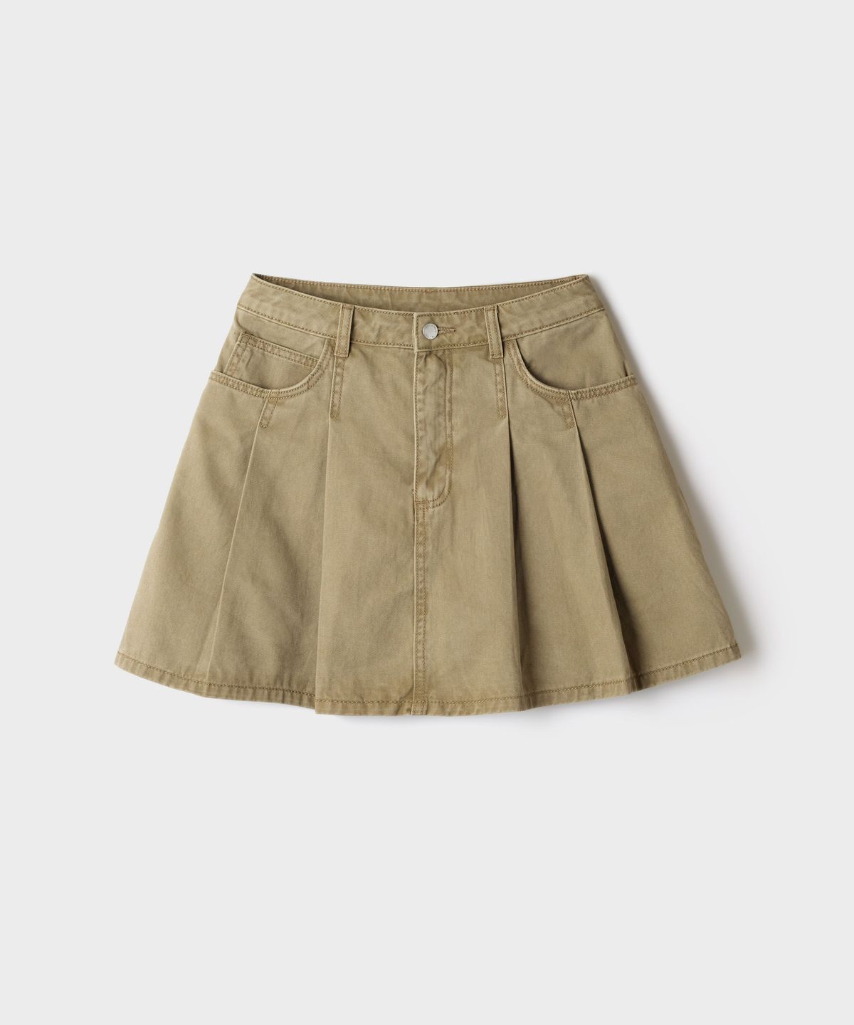 스파오(SPAO) 여성 데님 플리츠 스커트_SPWJG49G03