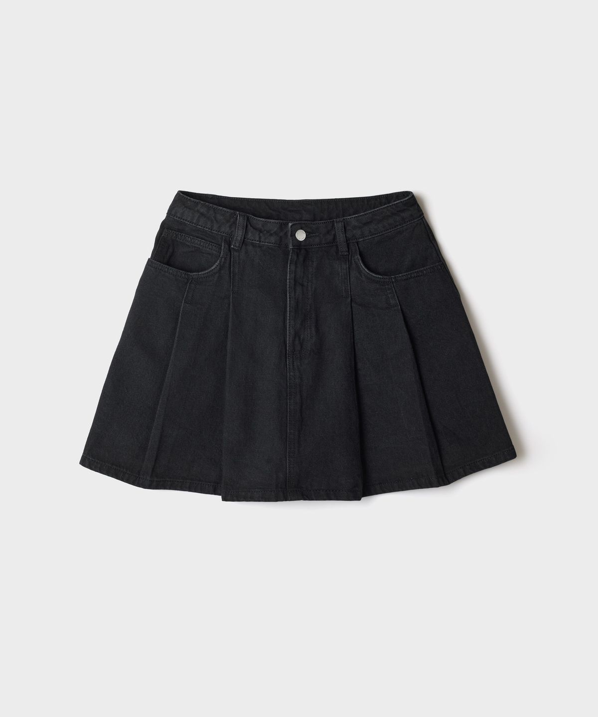 스파오(SPAO) 여성 데님 플리츠 스커트_SPWJG49G03