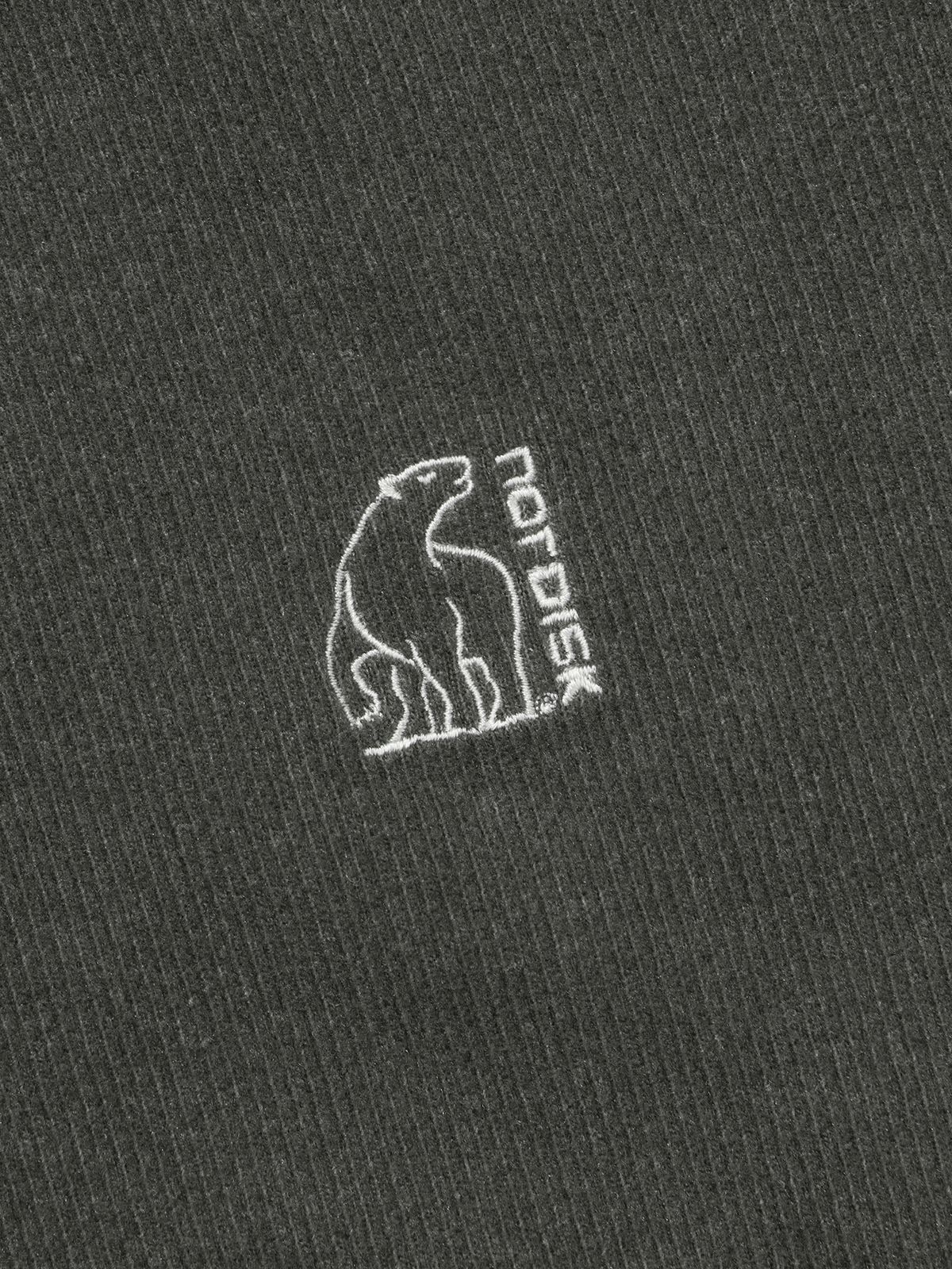 노르디스크(NORDISK) 소프트 골지 반집업 맨투맨 - W_Charcoal