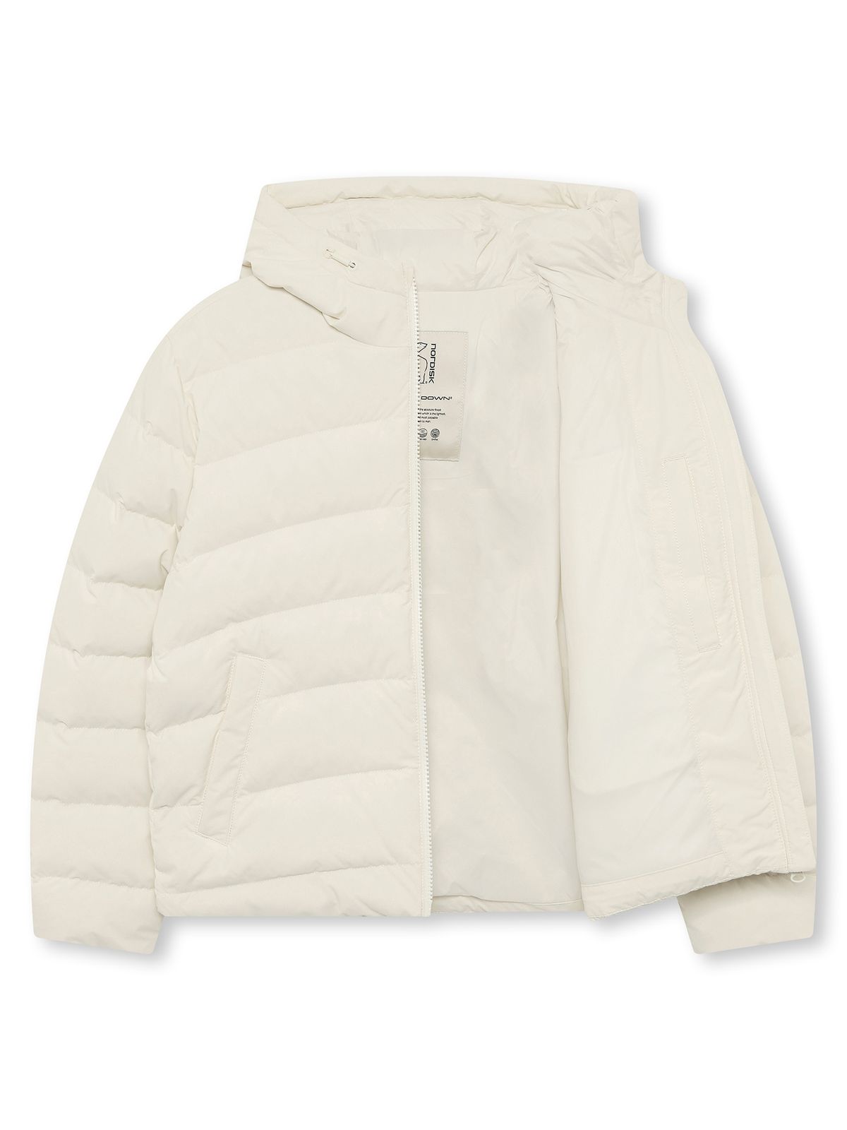 노르디스크(NORDISK) 바이레 후드 경량 크리스탈 다운 자켓 - W_Off White