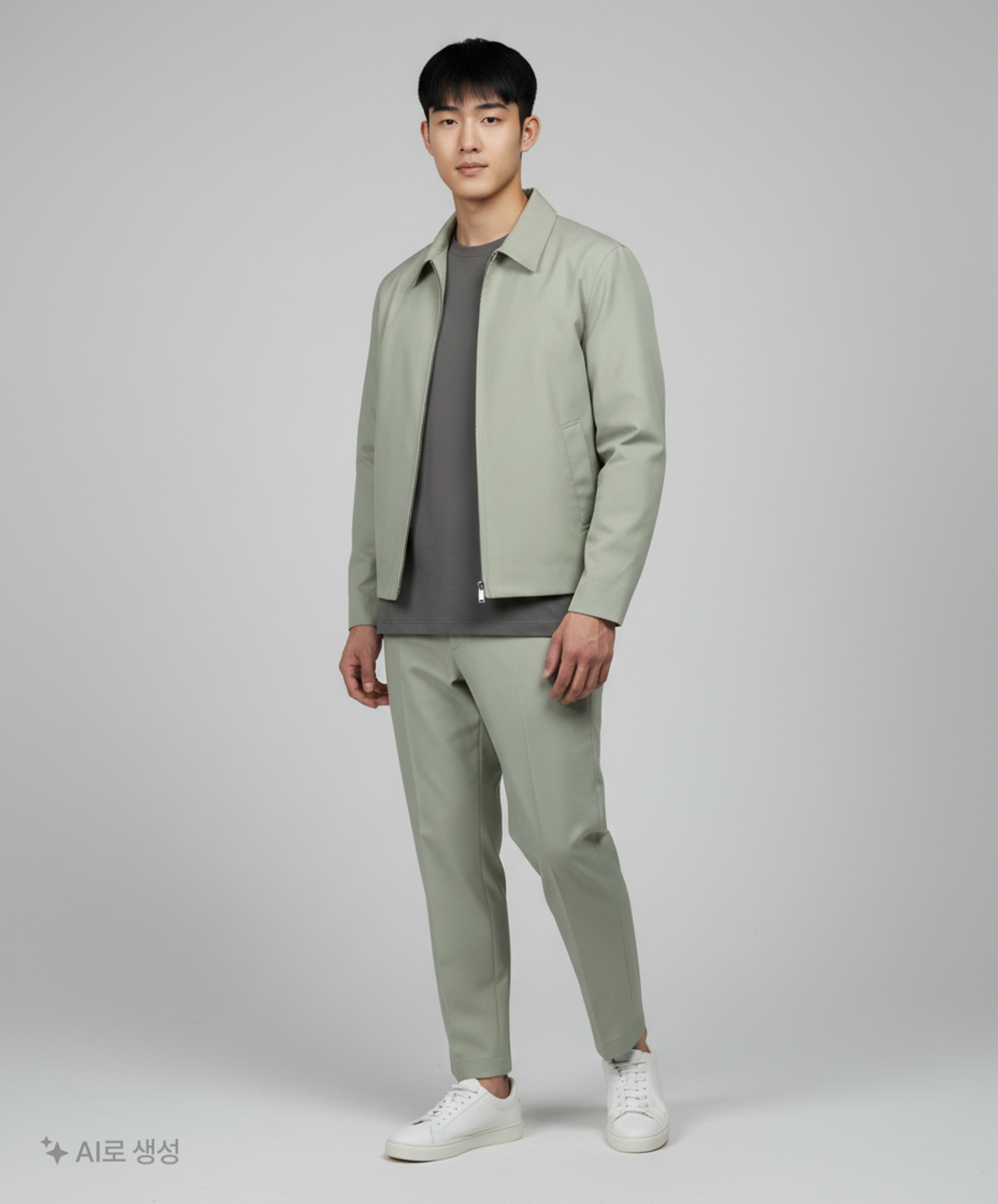 로드 존 그레이(LORD JOHN GREY) British Classic zip-up Jacket avocado green L